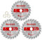 3 Pack 3 Inch Carbide Circular Saw Blade 24 Tooth for Wood, Plastic, PCV, Acrylic, Aluminum with 7/16 Arbor, 3/8 Bushing, Fit Dewalt Craftsman Ryobi Milwaukee