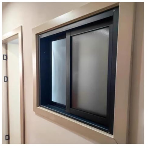 JLXJYS Finestre scorrevoli Finestre scorrevoli Orizzontali, finestre scorrevoli a traversa con Vetro temperato Trasparente per pollaio Interno ed Esterno, con Schermo Scorrevole(WxH 10x18in/25x45cm)