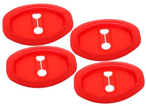 JECOMPRIS 4stücke Türschlossabdeckung Aus Silikon Schutzpolster Für Autotürschlösser Stoßdämpfer Zur Geräuschreduzierung Auto Türschloss Schutzhülle Kratzschutz Für Fahrzeugschlösser