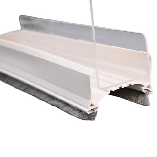 Türfegerschutz, effektive Schalldämmung und Staubschutz mit flexiblem PVC-Material (weiß)