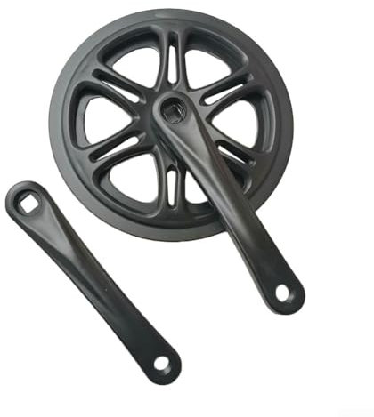Bielas de bicicleta de plato único, bielas cuadradas de 170 mm, cadena grande 48T, se utiliza para reemplazar bicicletas plegables, pieza de biela de plato único.