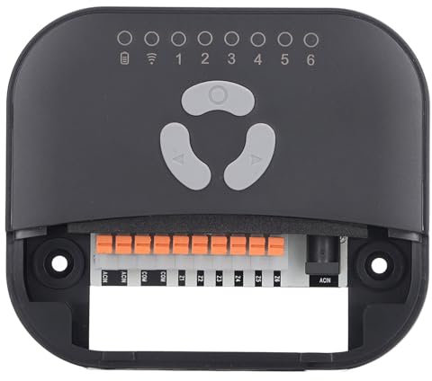 WiFi Smart Sprinkler Controller 6 Zonen Wasserventil Controller für Bewässerungssystem mit Wettervorhersage Schwarz