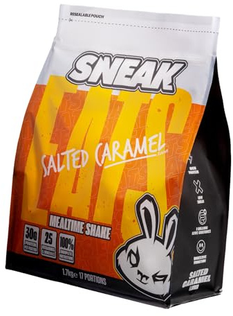 SNEAK EATS Salted Caramel Mealtime Shake, Meal Replacement | 30g Protein, No Added Sugar, 25 Vitamins & Minerals, Vegetarian, 17 Servings