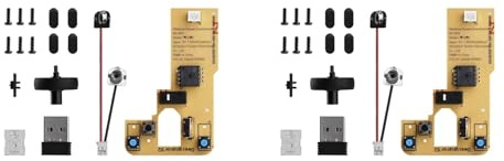 ISTOVO 2X pour Le Kit de Souris sans Fil d'impression 3D DIY Bamboo Lab Modèle 002 Composants de Souris D'Ordinateur avec Pièces et Matériel D'Imprimante