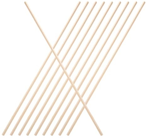 CTIRCHIU Baguette de Finition Bois pour Fenêtre, Moulure Décorative en Bois, 10 Pièces, Surface Lisse, pour Moustiquaire et Projets DIY
