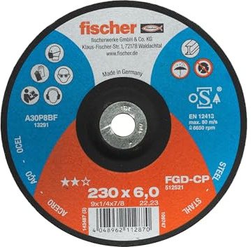 FISCHER 512521 Schruppscheibe FGD-CP 230X6X22,23 Carbon