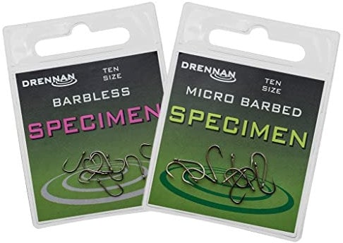 Drennan Specimen Hooks - Barbed - 12