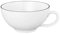 SELTMANN WEIDEN Teetasse - 0,20 L - Durchmesser: 11,3 cm - Höhe: 4,9 cm - Lido - Form: Rund - 10826 Weiß - Black Line