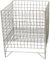 Pentrum Large White Square Dump Wire Metal Bin Storage Basket Shop Market Display