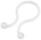 sourcing map 100 Stück Nylon Runde Spitzen U-Form Save Place Platz 10,5 mm Durchmesser Kabelbinder Weiß