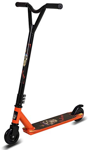 Street Stunt Scooter Pro 360 Spin Handlebar Sport Trick Push Kick Scooter for Age 8+, Lightweight Alloy Deck, ABEC-9 Bearings Trick Edition (white (Y-handlebar))