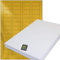 TE-Office 56 Stück Etikett Gold Metallic Etiketten Selbstklebend Bedruckbar A4 Bogen Sticker Paper Printer Labels 40x20 mm Rechteckig