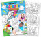 TMS Colour Me Magnete, Spielzeugmagnete für Kinder und Kleinkinder zum Ausmalen - weiche und CE-geprüfte Materialien - Jede Packung enthält 6 Motive und 10 kostenlose Filzstifte! (Dinosaurier)
