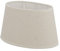 Quaint & Quality Lampenschirm, oval, Leinen, cremefarben, 25 x 16 cm