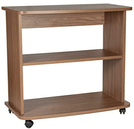 Relax e Design Mobile Carrello H.71 L.75 P.40 porta TV, Stampante, HI-FI, VARI COLORI (Almendra)