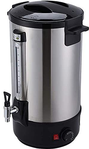 JYCCH Urna per Ristorazione Commerciale in Acciaio Inox Bollitore per Acqua Calda a Doppio Strato da 20 Litri per Ufficio Commerciale Home Brewing