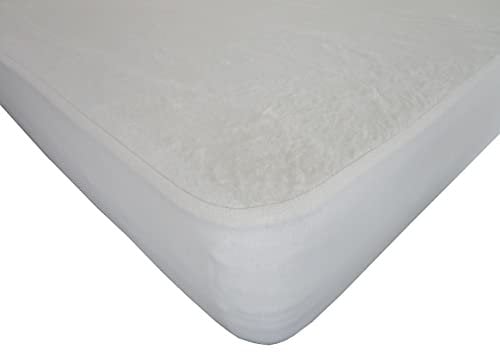 Dukal | Molton-Spannauflage | 80 x 190 cm | aufzuziehen wie EIN Spannbettlaken (für den perfekten Halt) | aus hochwertigem Kalmuck-Molton | 100% Baumwolle | Gewicht ca. 440g/m² | Made In Germany