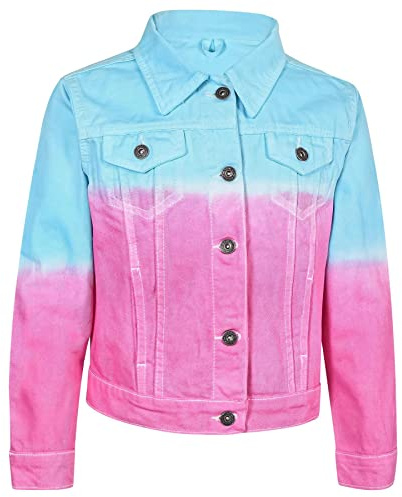 A2Z 4 Kids Girls Fashion Denim Blue Jacket Coat Jeans - Jacket JK56 Blue 9-10