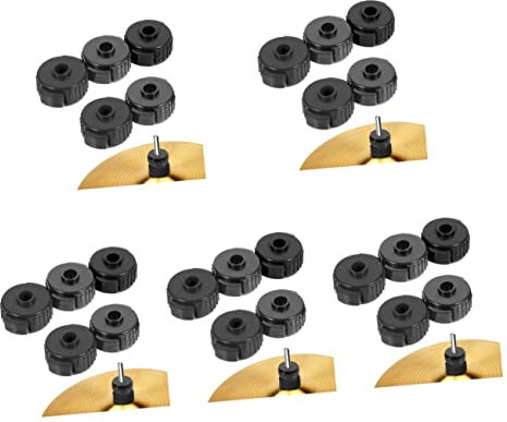 MILISTEN 25 Piezas Tapa De Liberación Rápida De Platillos Tuercas Rápidas De Platillo Fieltros De Platillos Tuercas De Soporte De Platillos Caja De Platillos Reemplazar El Plastico Batería