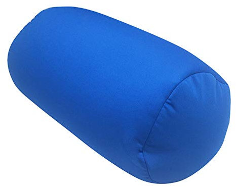 Nackenstützkissen Mikroperlenrollkissen Schlafkissen Kopfstütze Halskissen Lange Nackenrolle Kuschel Maxx Relaxkissen Kinder Auto Für Reisen Schlafen Bad Bett Massage Yoga Beinstütze (Dunkelblau)