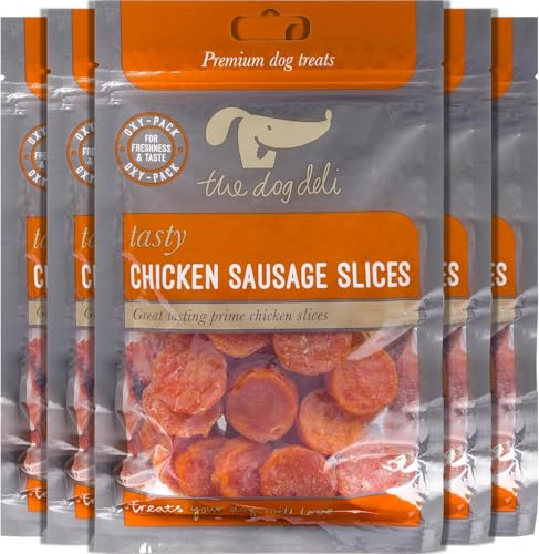 Petface The Dog Deli Chicken Sausage Slices, 100g (Pack of 5)