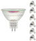 Jaenmsa MR16 Halogen Leuchtmittel, Halogen 12V 50W, GU5.3 Halogenstrahler 2700K Warmweiß, MR16 Halogenlampen Dimmbar, Halogen Reflektor Glühbirne Glühlampen Bi-Pin, Deckenglühbirnen 500LM 6er Pack