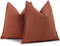 ZWJD Rost Kissenbezug 50x50 2er Set Chenille Kissenbezüge Sofakissen Kissenhüllen mit elegantem Design, weiche und luxuriöse dekorative Dekokissen für Couch, Bett und Heimdekoration