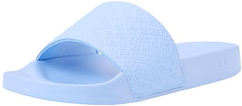 Tommy Hilfiger Donna Scarpe da Mare Pool Slide con Monogramma, Blu (Vessel Blue), 37