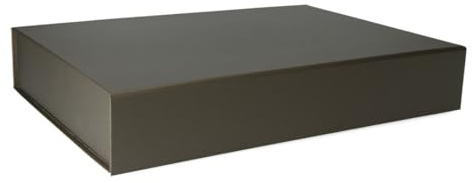 ideas in boxes Premium Geschenkbox mit Deckel, faltbar, Geschenkkarton, Magnetbox, Geschenkverpackung für Weihnachten & Geburtstag, Magnetfaltbox, Taube matt, 37x26x6cm