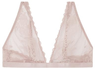Women' Secret, Mujer, Natural Sujetador Triangular Halter Encaje Rosa, Powder Pink, 90B