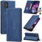 Jasonyu Handyhülle für Motorola Moto G54 Hülle Leder Flip Klappbare Stoßfeste Magnetische Premium PU Leder Standfunktion Kartenfächern Schutzhülle Klapphülle für Moto G54,Blau