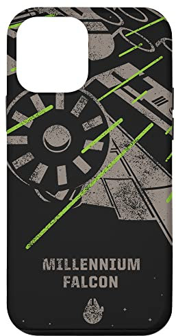 Hülle für iPhone 12 mini Star Wars Millennium Falcon Hyperdrive Schwarz