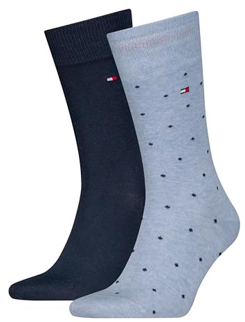 Tommy Hilfiger Herren Dot Classic Sock, Light Blue Melange, 39-42 EU