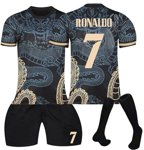 Fußball Trikot Nr.7, Hause/Auswärts 7 Fußball Trikot für Kinder Erwachsener, Nr.7 Fussball Trikot Shorts Socken für Jungen Herren