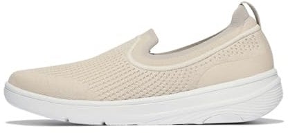 Fitflop Super-q Knit Slip-ons, Zapatillas Mujer, Beige, 38 EU