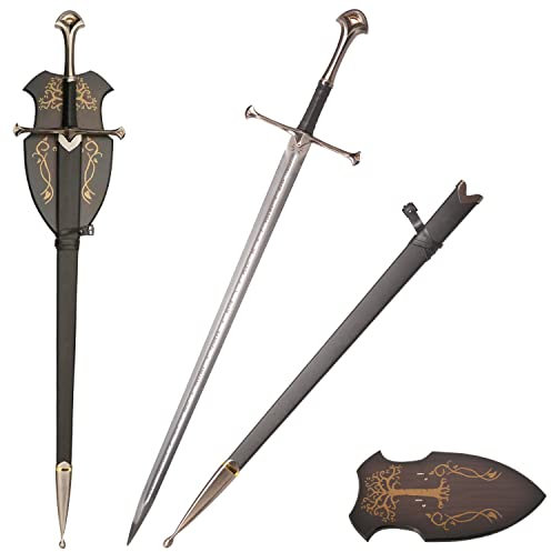 NASL Scripture Version, Mittelalterliche Edelstahlklinge Schwert, Elendil Replik Schwert, für Sammlung und Rollenspiel verwendet