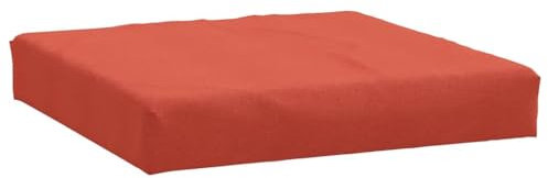 vidaXL Palettenkissen, Palettenauflage für Europaletten, Palettenpolster Palettensofa Outdoor Indoor, Sitzkissen, Melange Rot Stoff