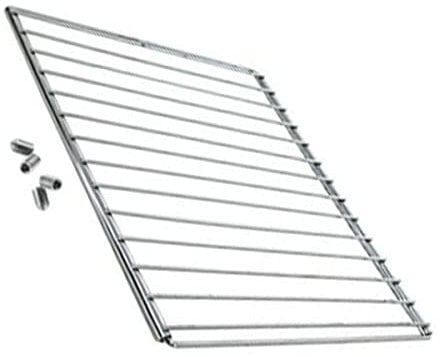 SOS - Rejilla de horno universal extensible + 4 tornillos de 370 a 650 mm x 320 mm para horno, estufa