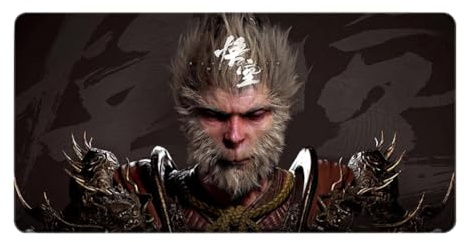 JUCHRZEY Game Black Myth WuKong Schreibtischunterlage for Tastatur und Maus, großer Computer, Laptop, Gamer-Pad, rutschfeste Schreibtischschutzmatte, PC-Computerspielzubehör