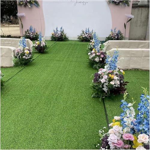 EdfYHSL Herbe Synthétique Herbe Herbe Artificielle Herbe Herbe Artificielle, Herbe de Jardin en Faux Herbe Haute Densité Herbe (80 x 120 cm)