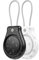 Waterproof Airtag Holder with Wire Cable - Airtag Keyring Secure, Protective Air Tag Keyring for Keys, Key Ring, Luggage, AirTag Case Compatible with Apple Air tag (Black/White, 2)