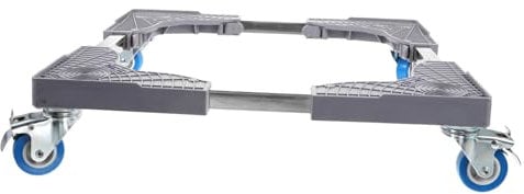 BELLIFFY Waschmaschinenständer Beweglich Verstellbar Sockel Für Waschmaschine Kühlschrank Mit Pufferung Und Anti-rutsch Funktion