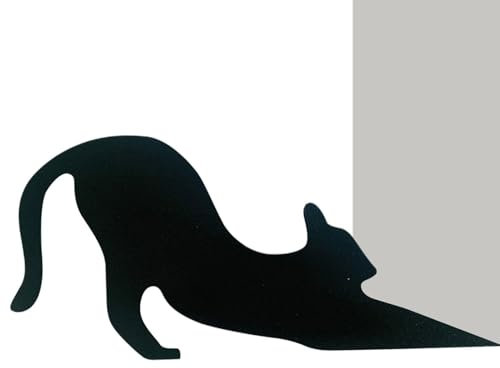 Türstopper - Holzkeil Türstopper | Dekorativer Katzen-Türstopper | Schwarze Katze Türstopper Keil | Türstopper | Türstopper Vintage für Hotel, Zuhause, Büros, Schlafsaal