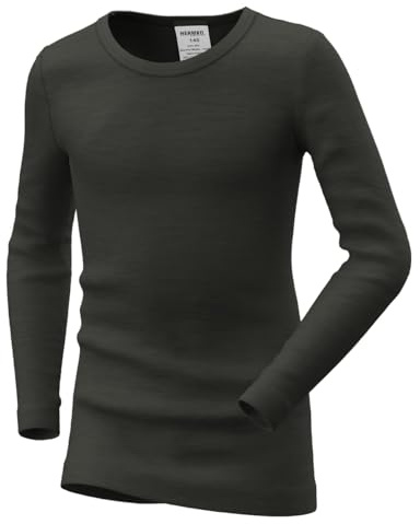 HERMKO 40283 Kinder Langarm Shirt aus Merinwolle und Tencel
