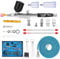 Airbrush Set Dual-Action Airbrushpistole Kit mit 3 Präzisionsdüsen (0,2/0,3/0,5 mm), 3 Farbbehältern, Geflochtenem Luftschlauch und Reinigungsset – Perfekt für Modellbau, Nailart, DIY