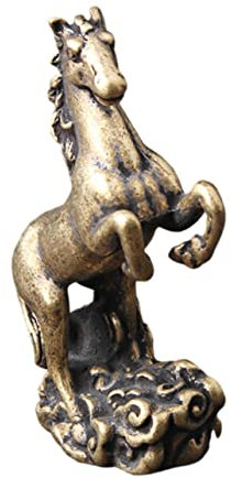 IMIKEYA 1Stk Kleinbronze bürodeko büro Dekoration Kunsthandwerk aus Messing wohnungsdeko pferdebild Vintage - Pferdefiguren Ornamente Vasen Messinggerät Pferde-Basteldekoration