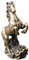 IMIKEYA 1Stk Kleinbronze bürodeko büro Dekoration Kunsthandwerk aus Messing wohnungsdeko pferdebild Vintage - Pferdefiguren Ornamente Vasen Messinggerät Pferde-Basteldekoration