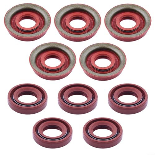Gettimore Oil Seal Kit 5 Pieces for 2500 G2500 25CC Timberpro Chainsaw Replacement Parts Plastic Red