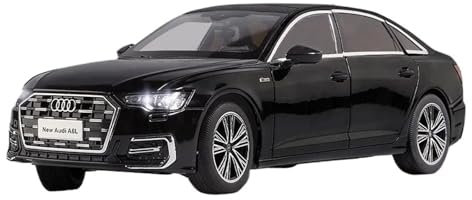 1 18 Für Audi A6 L Legierungsdruckguss-Sammelspielzeugauto Lichtern Geräuschen Spielzeugautotüren Können Geöffnet Werden Druckguss Fahrzeuge Modell(Schwarz)