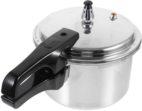 Happyyami Autocuiseur 4L en Aluminium Composite Haute Pression Compatible Induction Cuisinière à Gaz Ergonomique pour Soupe et Ragoût Cuisson Sécurisée